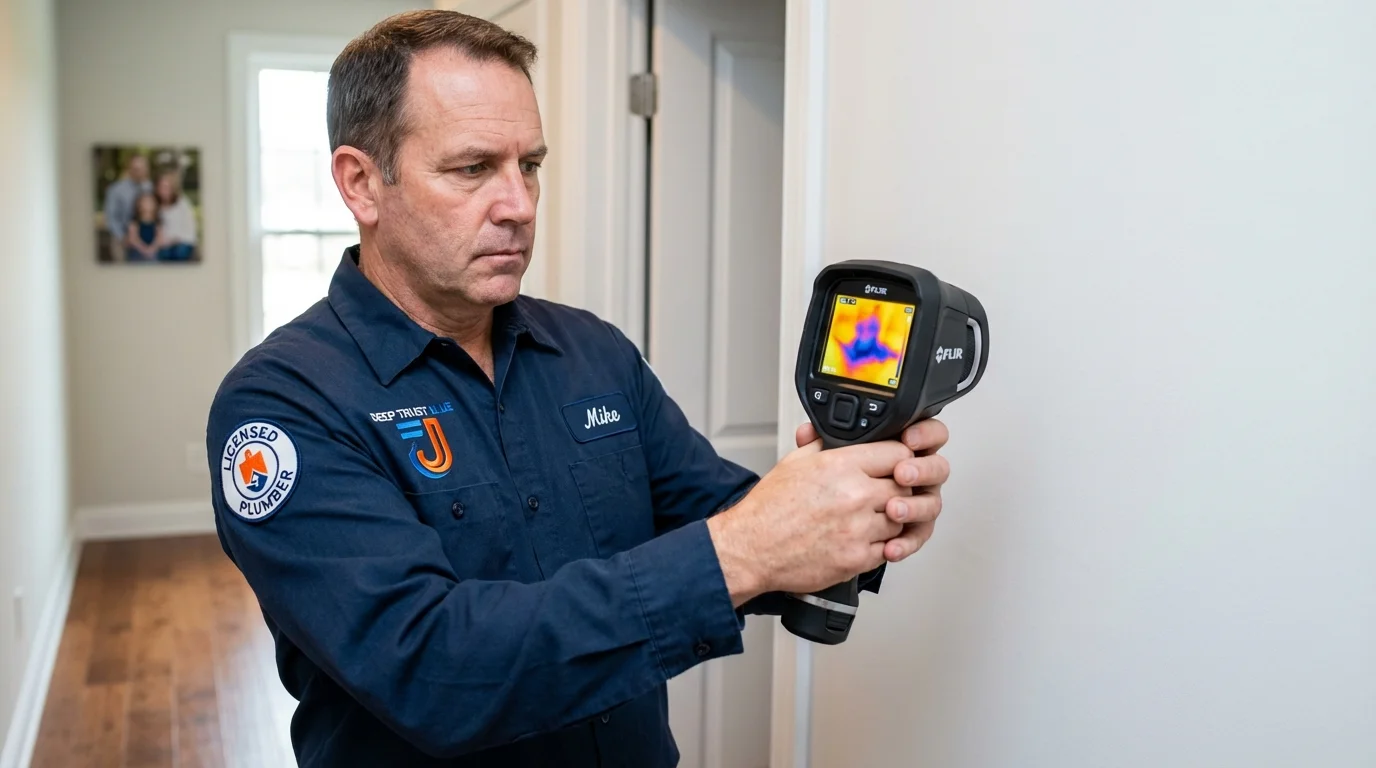 Thermal imaging leak detection by Johns Plumbing LLC in Savage
